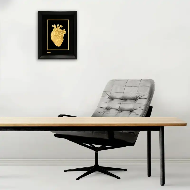تابلو طلا کوب مارک گلد مدل قلب TF140