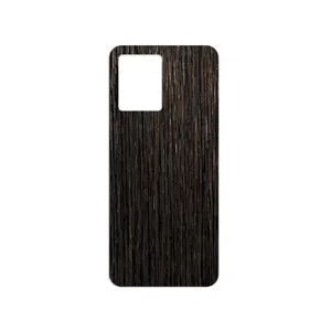 MAHOOT Dark-Gold-Stripes-Wood Cover Sticker for Oppo Reno 8 4G