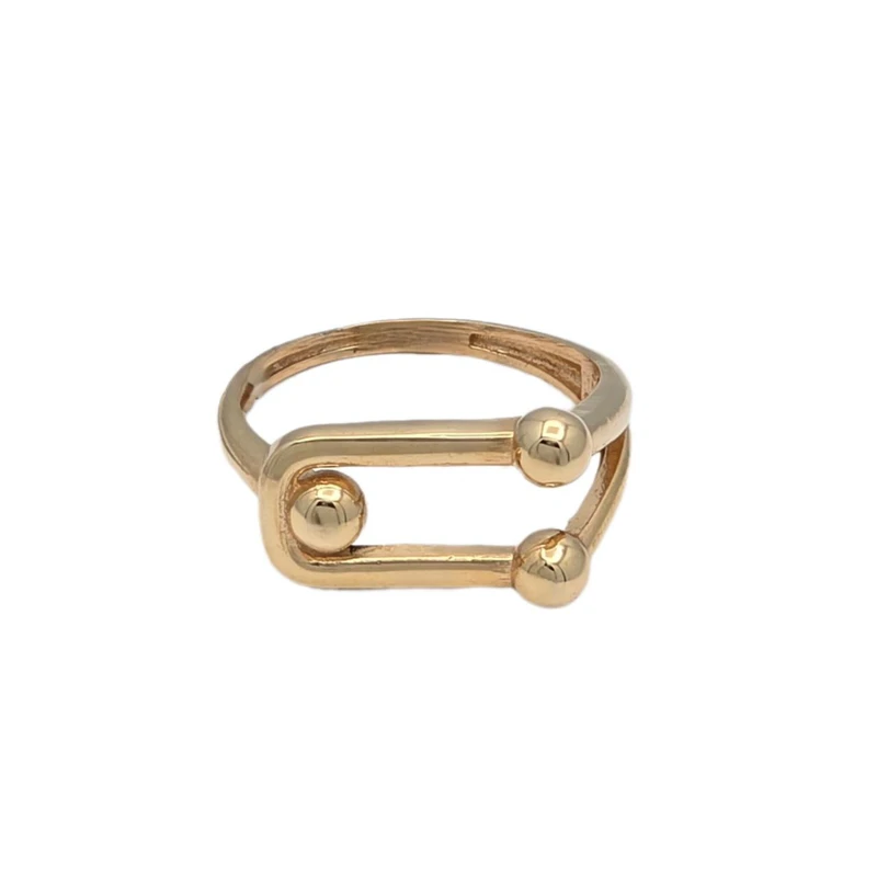 انگشتر طلا کم اجرت 18 عیار زنانه با طرح تیفانی طلا و شمش برلیان کد 5 سایز 57