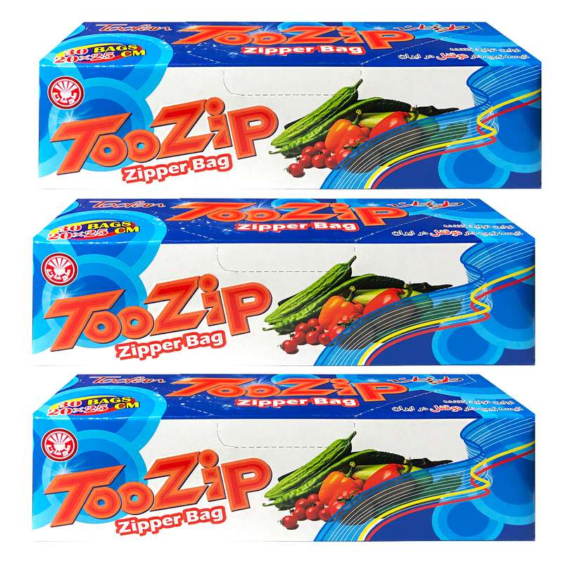 کیسه زیپ دار طوفان کد X-279 سه بسته 30 عددی