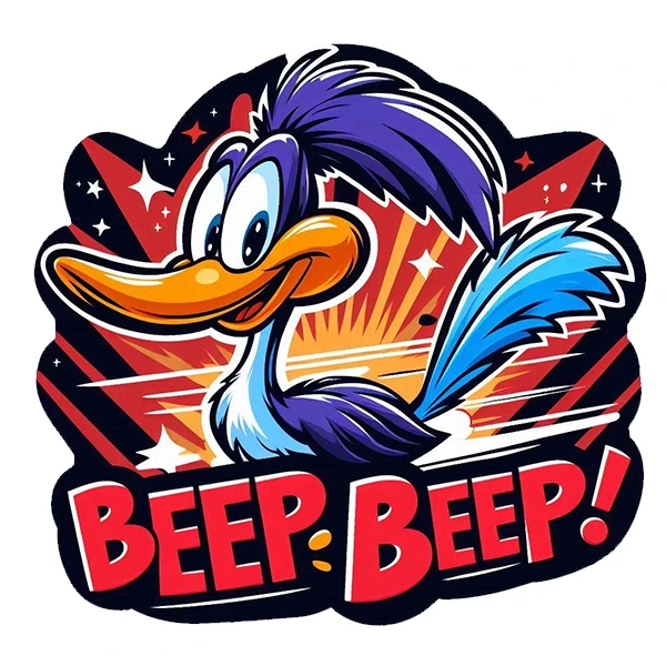  استیکر پارچه و لباس پاد آفرین طرح کارتونی بیپ بیپ کد 2671