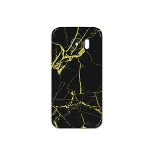 MAHOOT  Graphite-Gold-Marble Cover Sticker for Samsung Galaxy S7