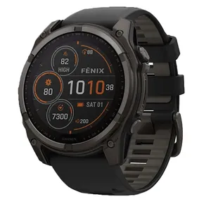 Garmin Fenix 8 Solar Sapphire 47mm Smart Watch with Silicone Band