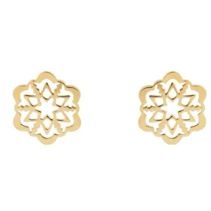 گوشواره طلا 18 عیار زنانه عدنان مدل TTY4