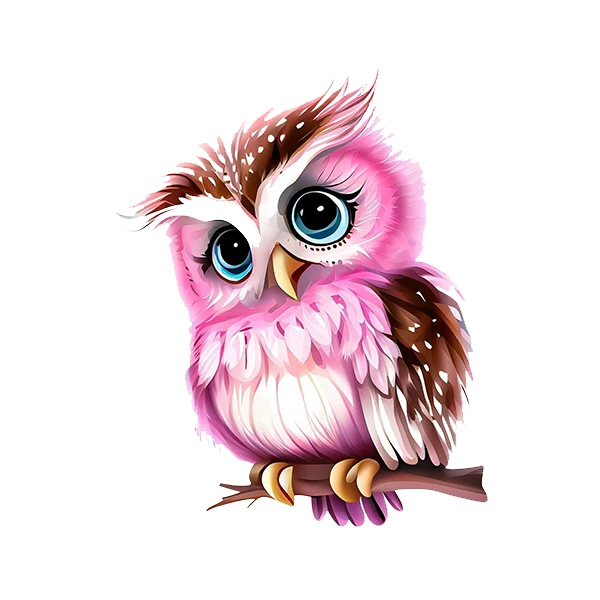 استیکر پارچه و لباس پاد آفرین طرح جغد کد 1306