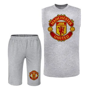 ست تاپ و شلوارک مردانه مدل منچستر یونایتد کد BA48 T