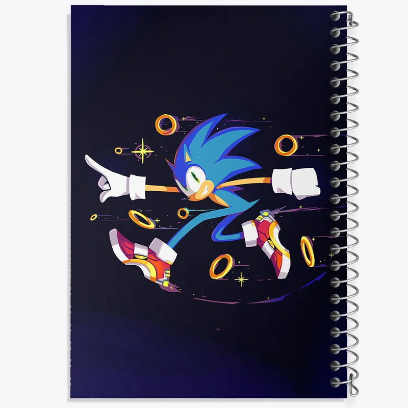 دفتر مشق 100 برگ خندالو طرح سونیک (Sonic) کد 37028