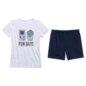 ست تی شرت و شلوارک پسرانه الایو مدل 4327