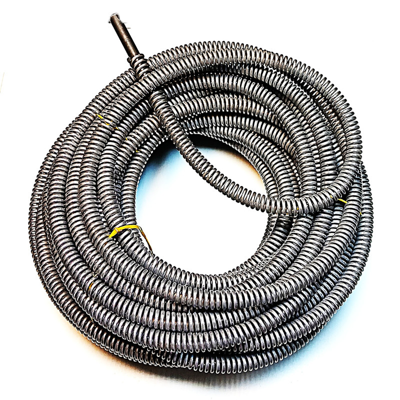 فنر لوله باز کن فنر شاهرخی مدل صنعتی دریلی خانگی طول 3 متر