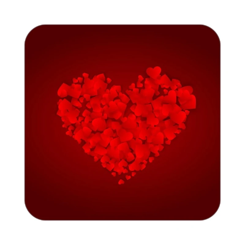 زیر لیوانی کاکتی طرح عاشقانه مدل mp36526