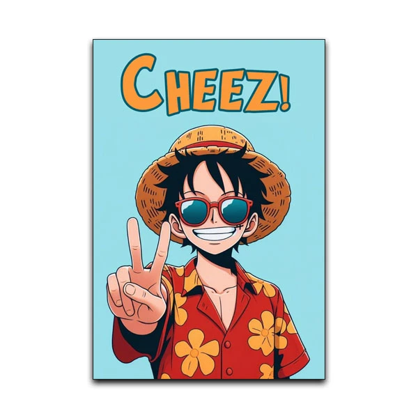 تابلو شاسی گوفی مدل لوفی انیمه وان پیس طرح لوفی کد Luffy HAW47