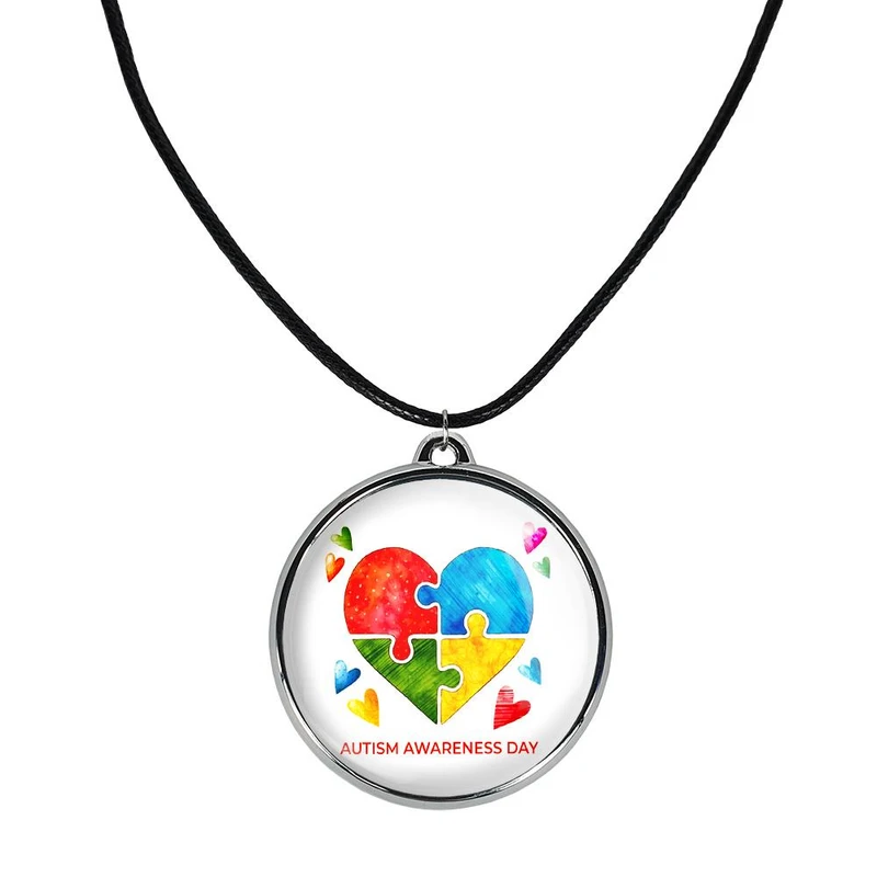 گردنبند خندالو مدل اتیسم Autism کد 2675426755