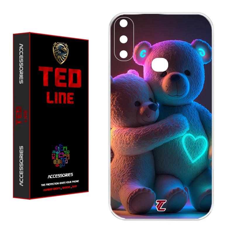 کاور تد لاین طرح خرس عاشق کد 1112 مناسب برای گوشی موبایل سامسونگ Galaxy A10S