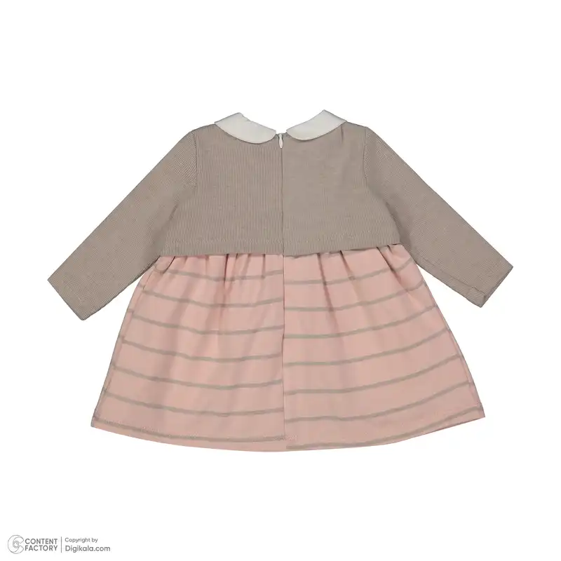 ست پیراهن و هدبند نوزادی ایندیگو مدل 23152