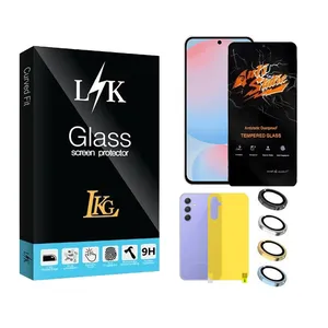 LKG Antistatic Screen Protector Suitable For Samsung Galaxy S24 FE Mobile Phone With Back Protector And Lens Protector