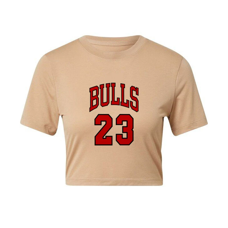 کراپ‌ تی‌شرت آستین کوتاه زنانه مدل C1 طرح نوشته کد 643