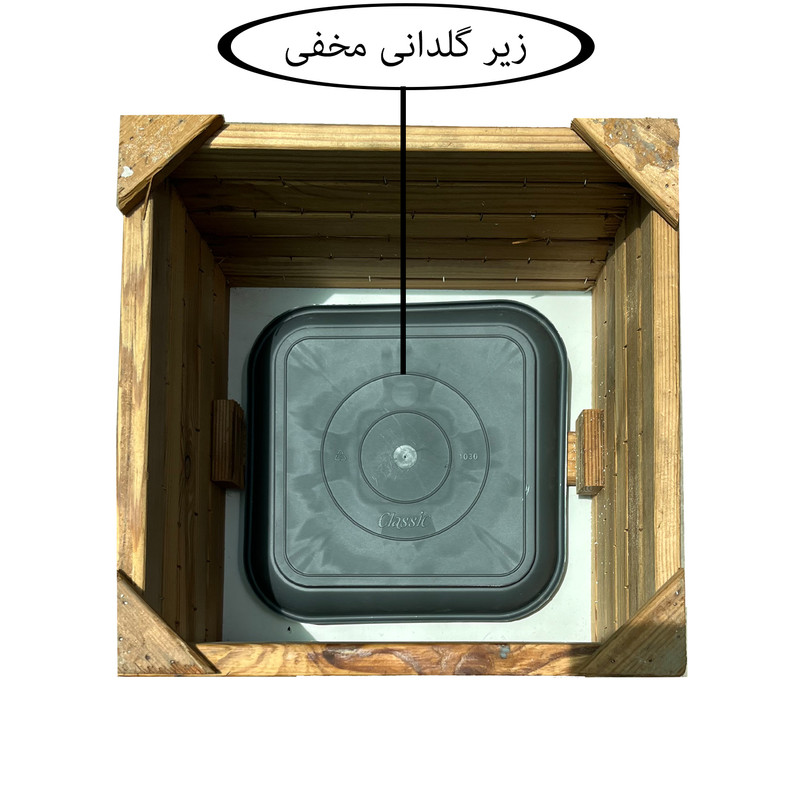 گلدان مدل چوبی کد 3232R14