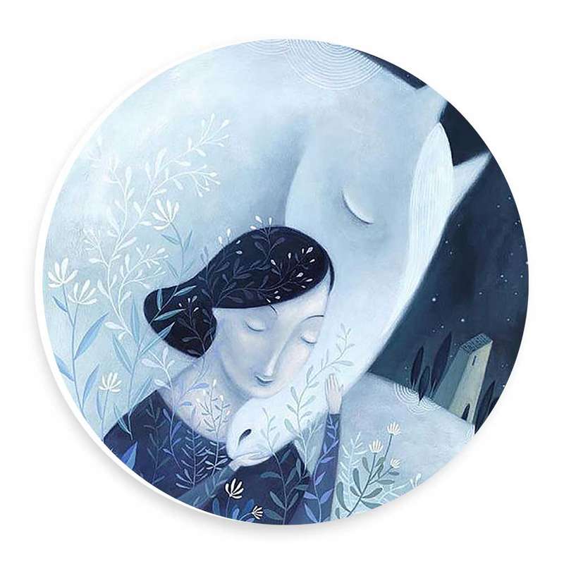  دیوارکوب طرح بانو و اسب مدل wtb632