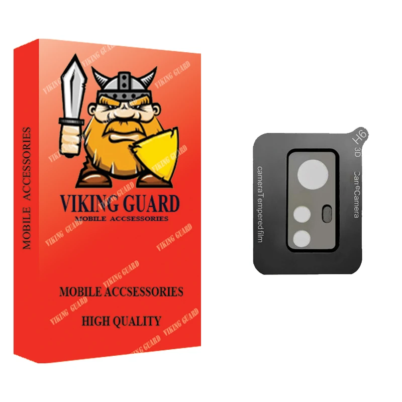 محافظ لنز دوربین وایکینگ گارد مدل 3D مناسب برای گوشی موبایل شیائومی Redmi Note 12S