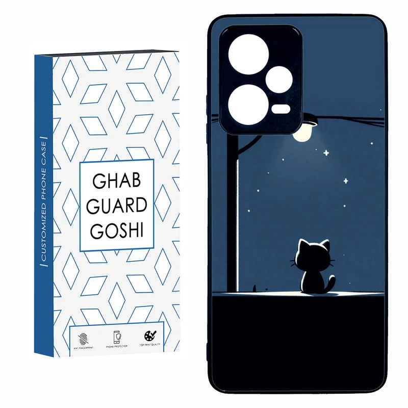 کاور قاب گارد گوشی طرح گربه کد TPU-189 مناسب برای گوشی موبایل شیائومی  REDMI NOTE 12 PRO 5G