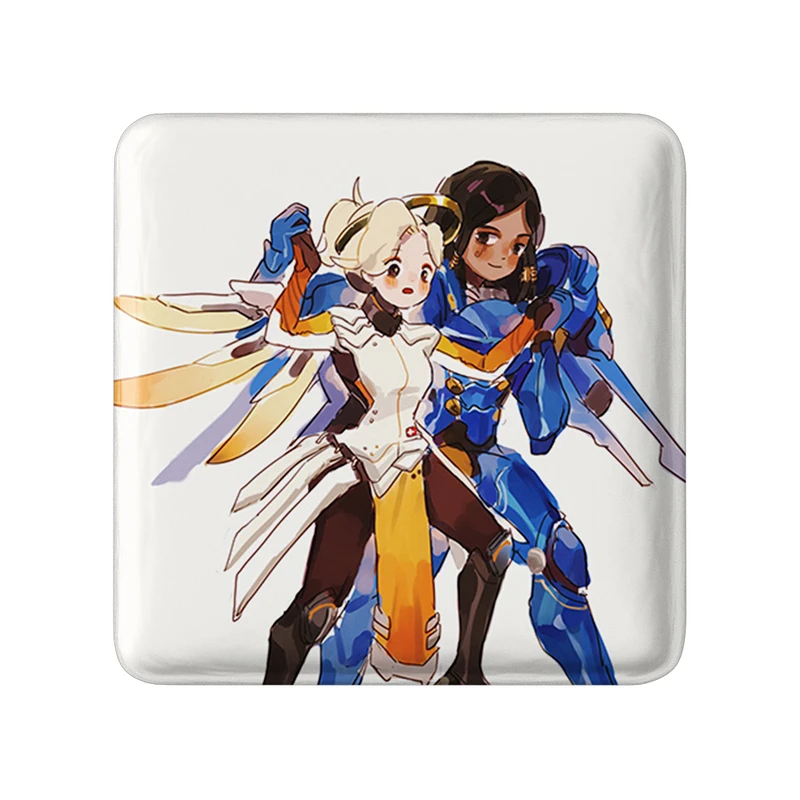 مگنت خندالو طرح بازی اورواچ (Overwatch) مدل مربعی کد 31627