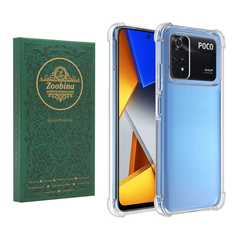کاور زوبینا مدل Crystal مناسب برای گوشی موبایل شیائومی Poco M4 Pro 4G