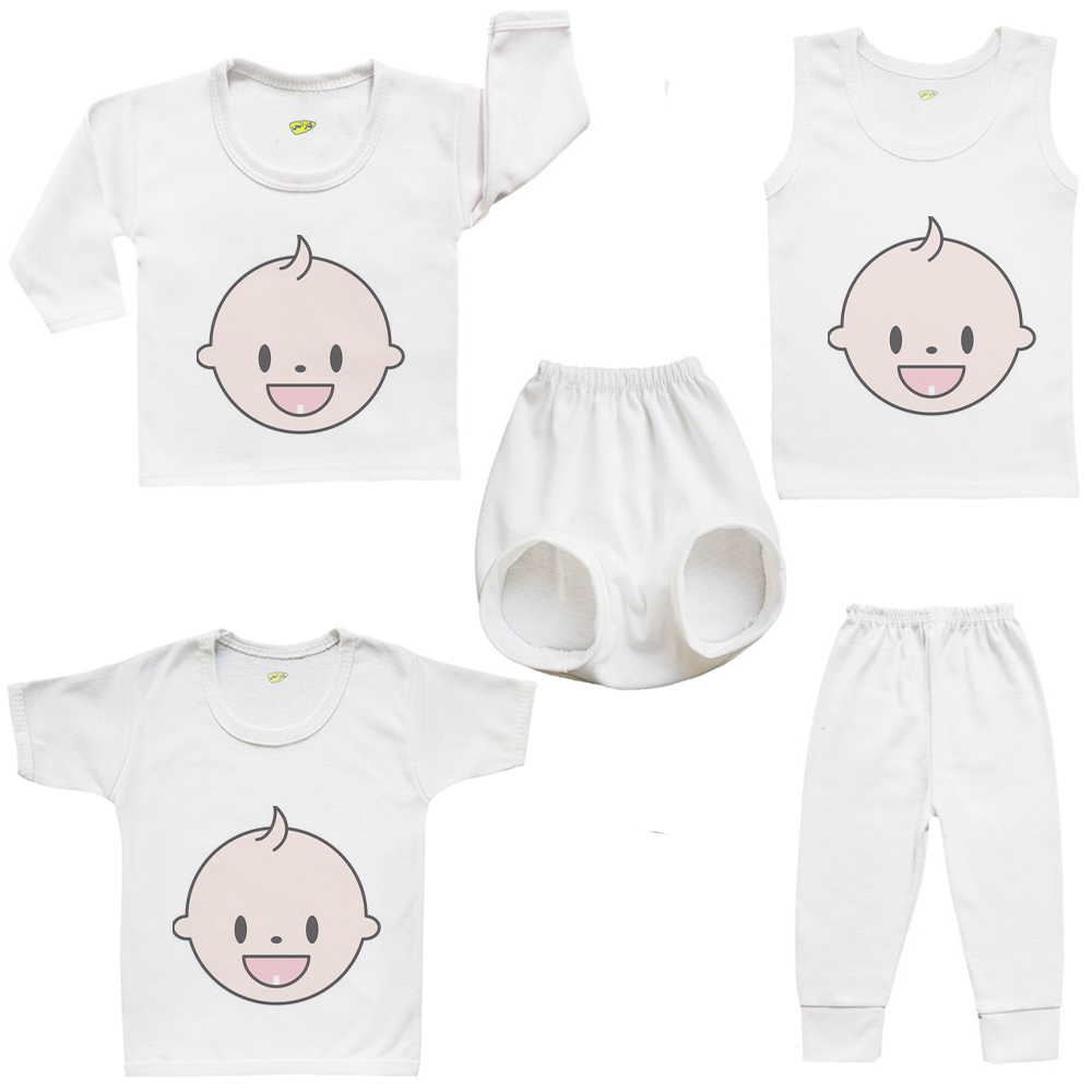 ست 5 تکه لباس نوزادی کارانس مدل SFBT-3290