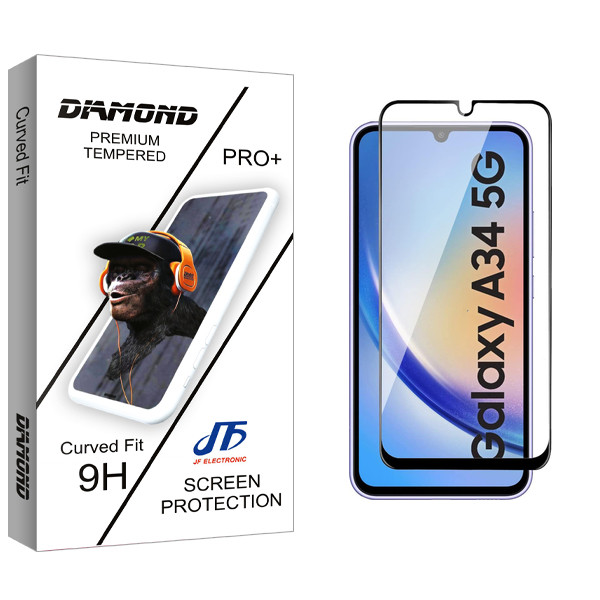 محافظ صفحه نمایش سرامیکی جی اف مدل Diamond مناسب برای گوشی موبایل سامسونگ Galaxy A34