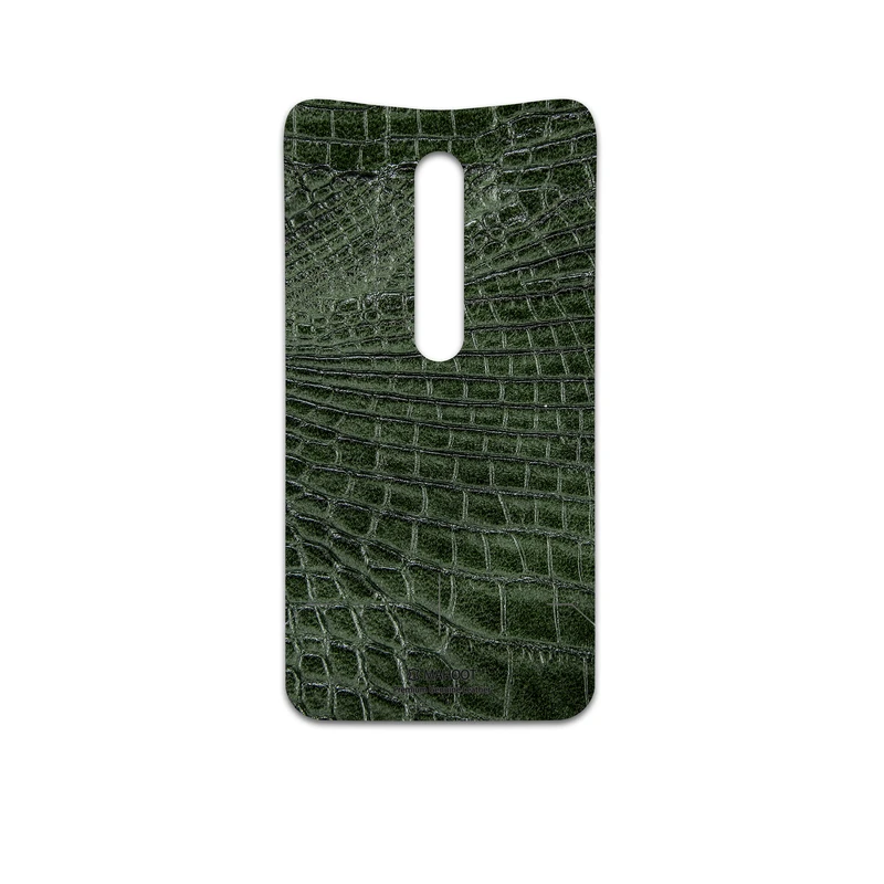 برچسب پوششی ماهوت مدل Green-Crocodile-Leather مناسب برای گوشی موبایل موتورولا Moto X Style