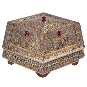 شکلات خوری خاتم کاری مدل نفیس کد 3dar-Tkh