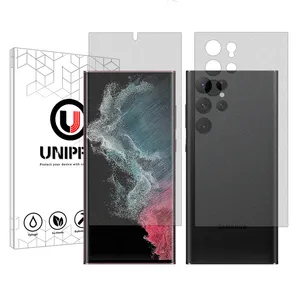 UNIPRO Star 4 model Matte screen protector suitable for Samsung Galaxy S22 Ultra 5G mobile phone along with the back protector