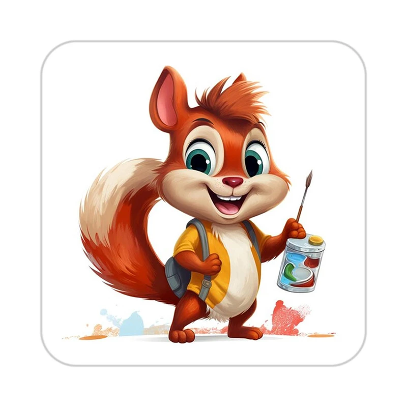 زیر لیوانی کاکتی طرح حیوانات کارتونی مدل mp27940