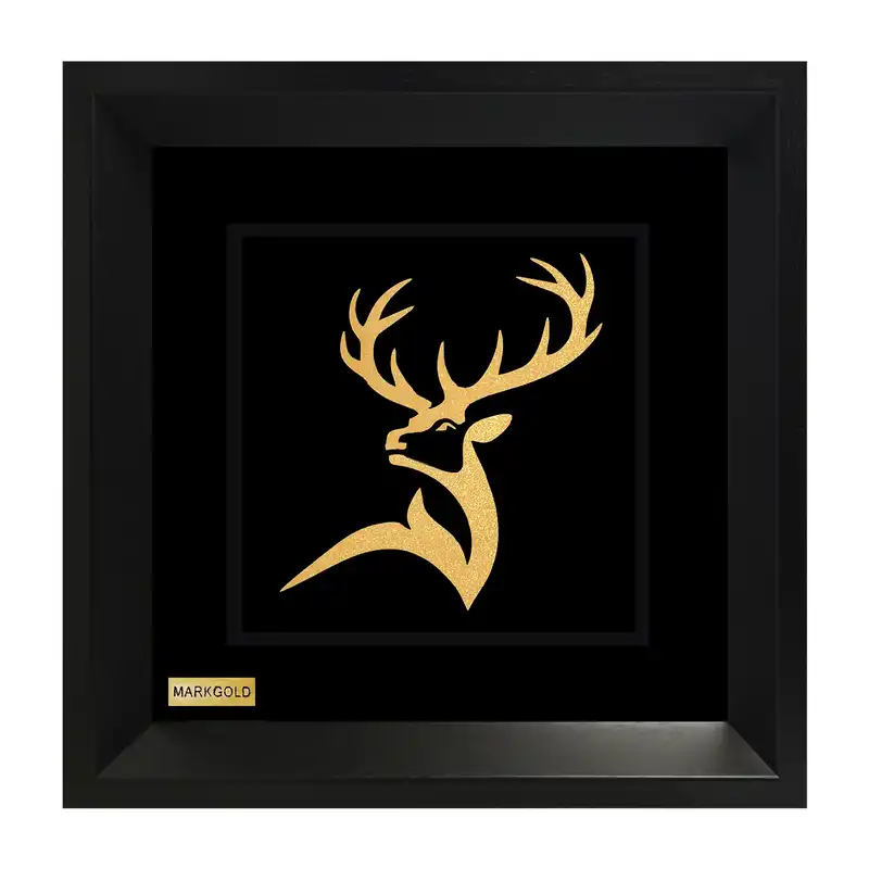 تابلو طلا کوب مارک گلد طرح گوزن کد TSH69