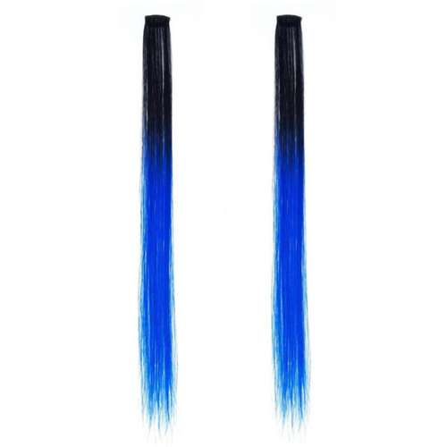 اکستنشن مو زنانه مدل هیرسیلک امبره صاف بسته 2 عددی