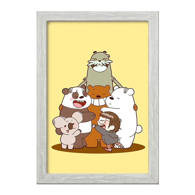 تابلو خندالو طرح انیمیشن سه خرس کله پوک کد 27658