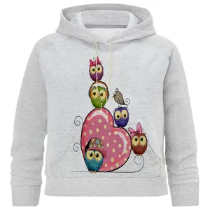 هودی دخترانه مدل جغد کد M 46