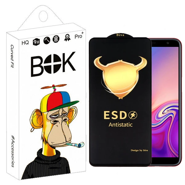 محافظ صفحه نمایش بوک مدل Biva Antistatic Pro مناسب برای گوشی موبایل سامسونگ Galaxy J6 Plus / J4 Plus