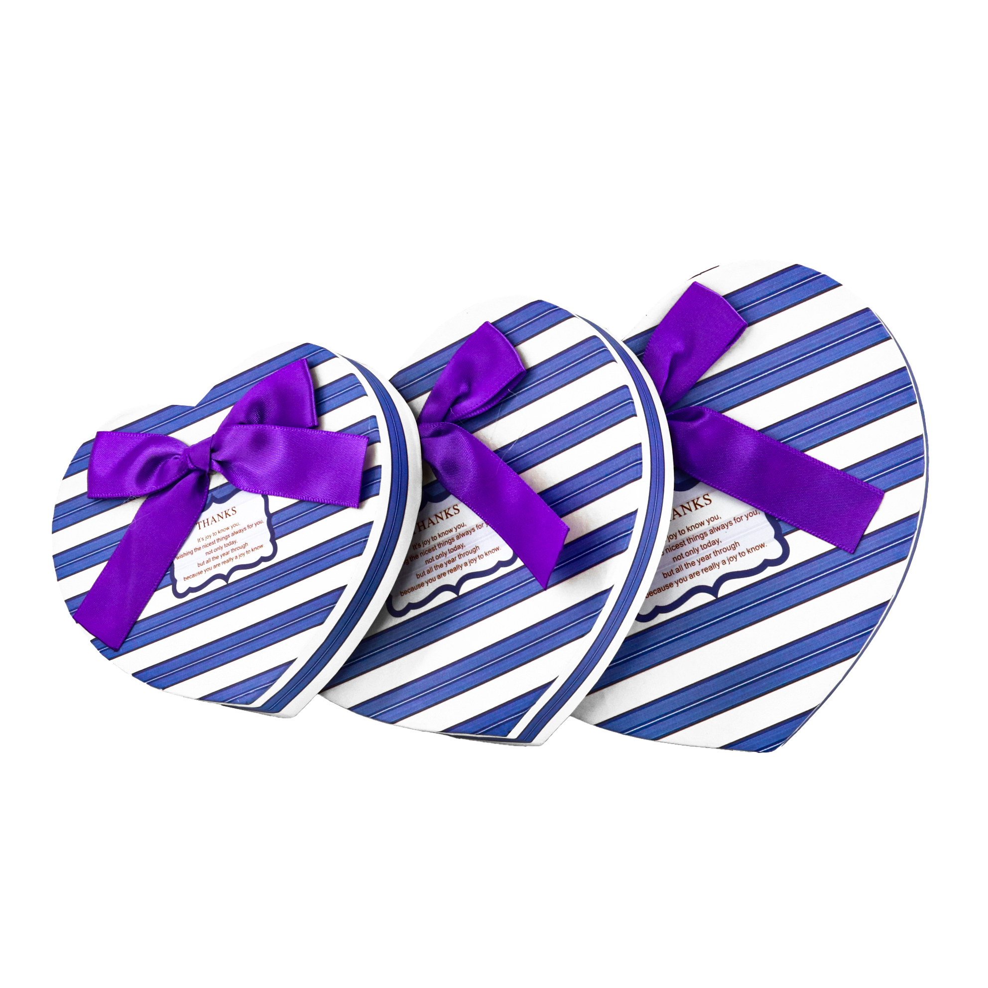 جعبه هدیه طرح قلب مدل P31-40 مجموعه 3 عددی