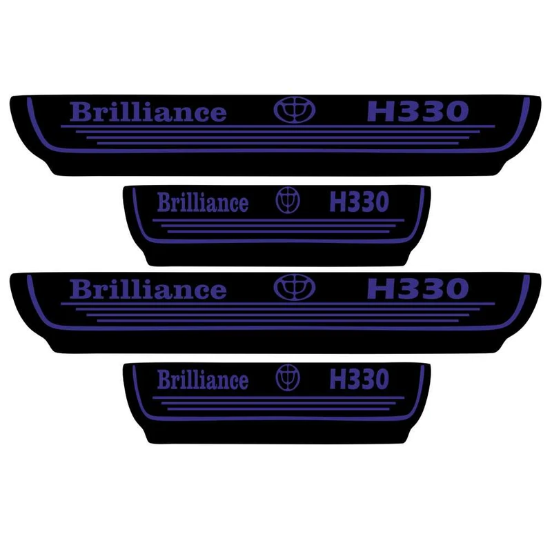   برچسب بدنه خودرو اسپرت غدیر مدل CH BL YA59 A125 مناسب برای برلیانس H330 بسته 4 عددی