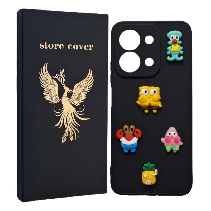 کاور استور کاور طرح باب اسفنجی مدل 15c مناسب برای گوشی موبایل شیائومی Redmi 15C 4G