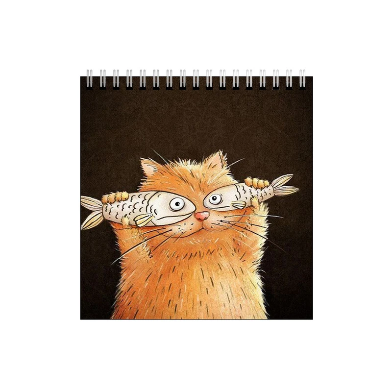 دفتر طراحی طرح گربه ی چشم ماهی کد 7013384