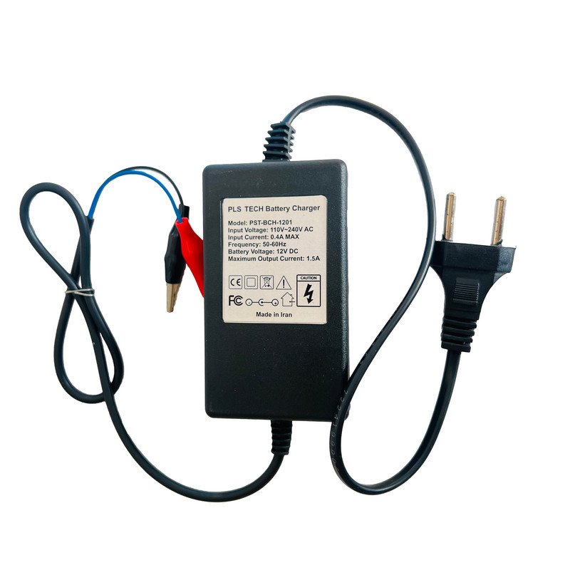 شارژر بین راهی 12 ولت 1.5 آمپر مدل PST-BCH-1201.5