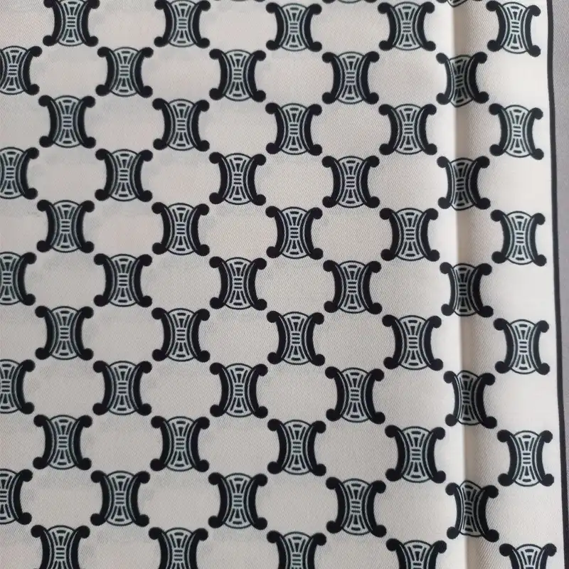 شال زنانه سلین مدل ابریشم توییل کمربندی کندویی