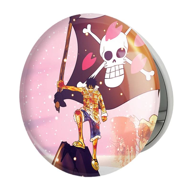 آینه جیبی خندالو طرح لوفی انیمه وان پیس One Piece مدل تاشو کد 17295 
