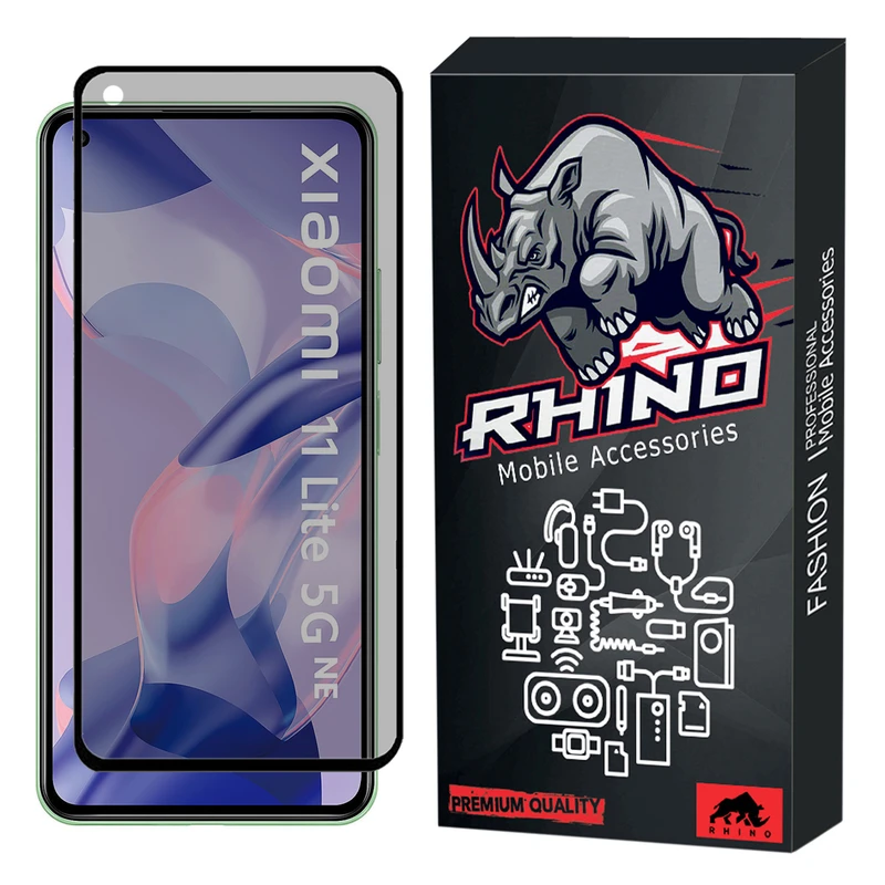 محافظ صفحه نمایش حریم شخصی راینو مدل R-Privacy مناسب برای گوشی موبایل شیائومی Mi 11 Lite 5G NE