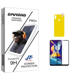 JF Diamond Glass Matt Ceramics Screen Protector For Samsung Galaxy M11 With Back Protector