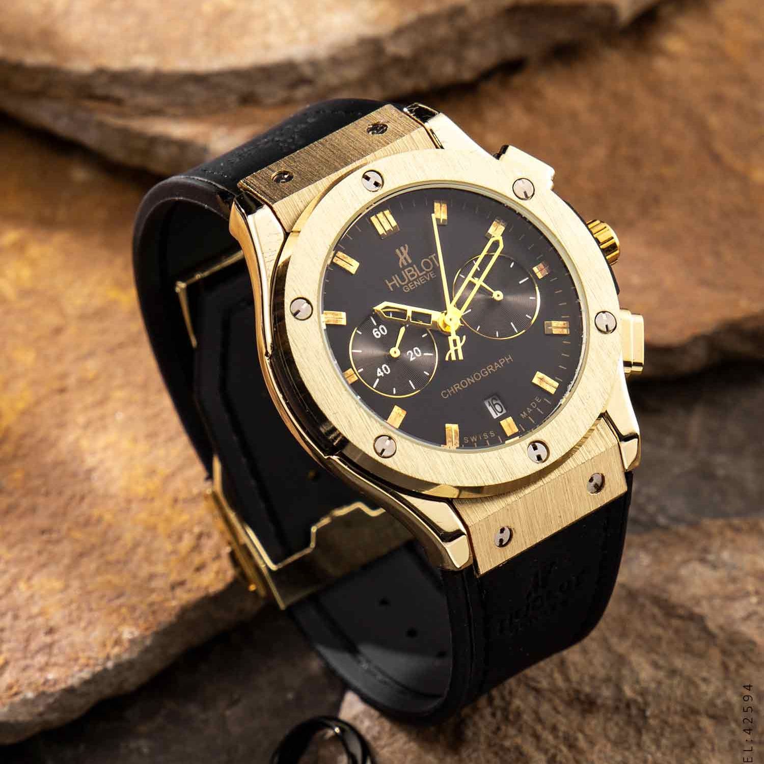 ساعت مچی عقربه‌ای مردانه مدل سه موتور فعال کرنوگراف  کد 2 -  - 2