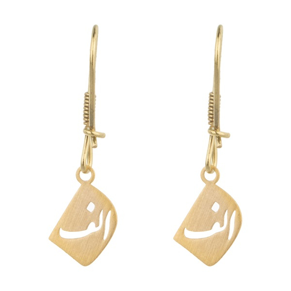 گوشواره طلا 18 عیار زنانه عدنان مدل G76