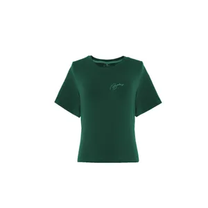 تی شرت آستین کوتاه زنانه بنیس مدل بیبی رنگ سبز