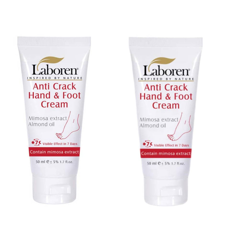 کرم ترک پا لابورن مدل  Mimosa Extract حجم 50 میلی لیتر مجموعه 2 عددی